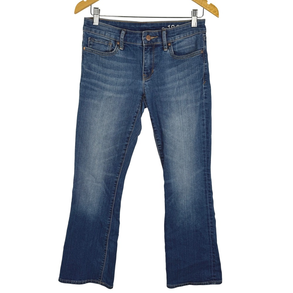 Gap 1969 Sexy Boot Blue Jeans Women‎ 26S Medium Wash Mid Rise Bootcut Denim